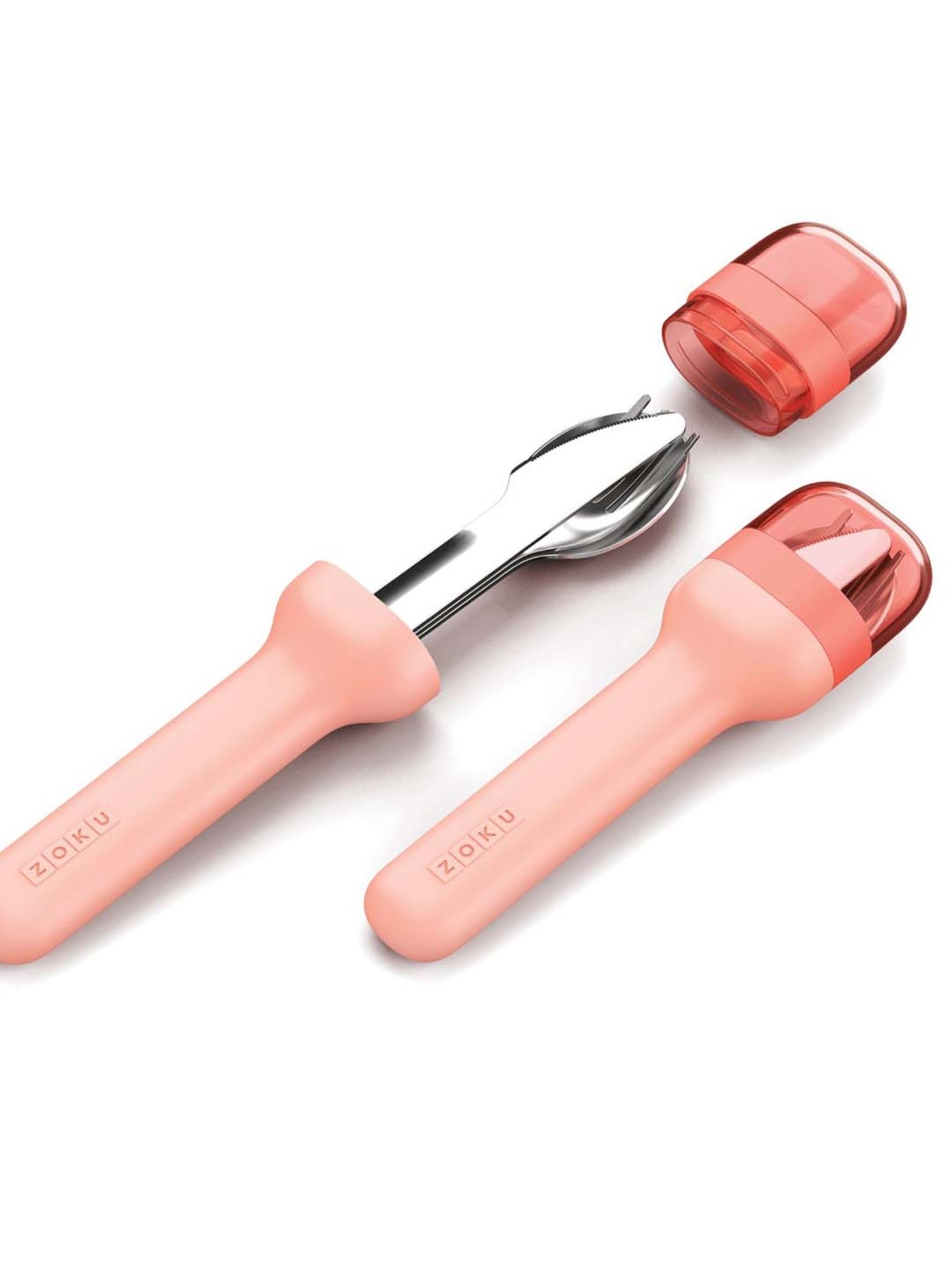 Zoku Pink Stainless Steel Pocket Utensils - Set of 3
