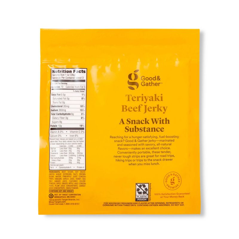 Teriyaki Beef Jerky - 2.85oz - Good & Gather™