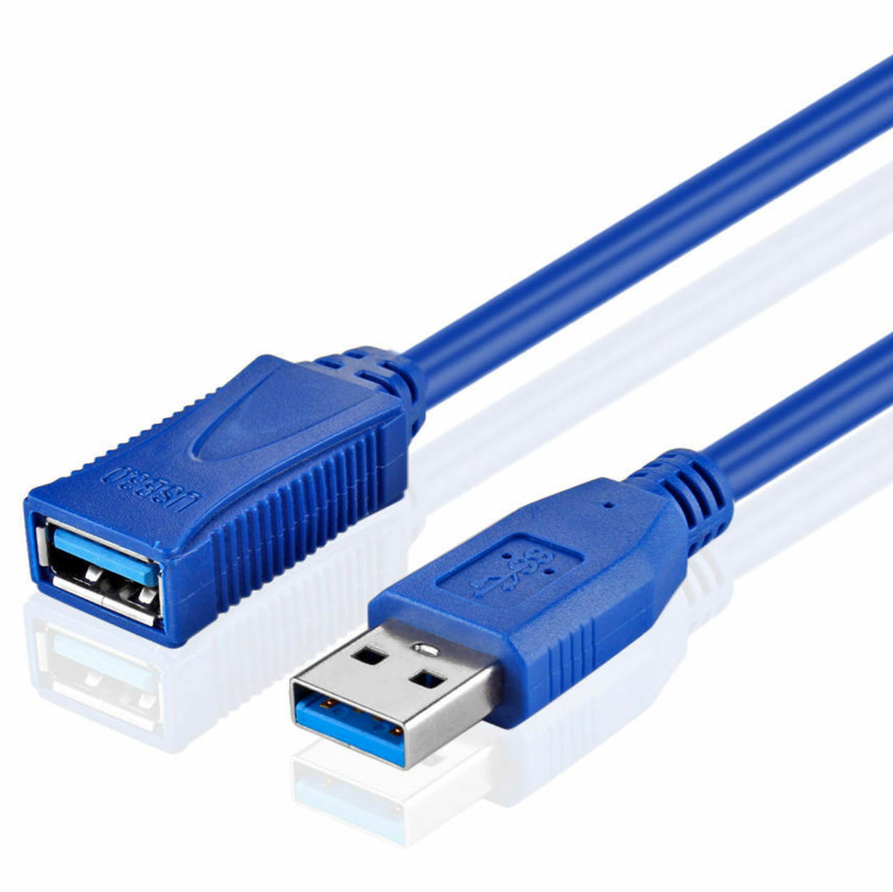 Premium 5FT 10FT 15FT USB 3.0 A Male to Female Extension Cable Cord Blue