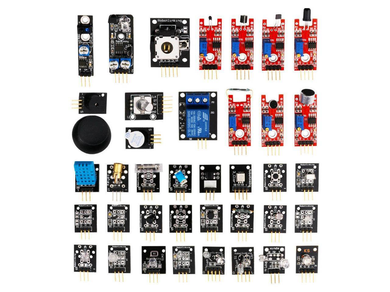 XINDA DIY 37 In 1 Sensor Module Board Set Starter Kits SENSOR KIT For Arduino Plastic Bag Package