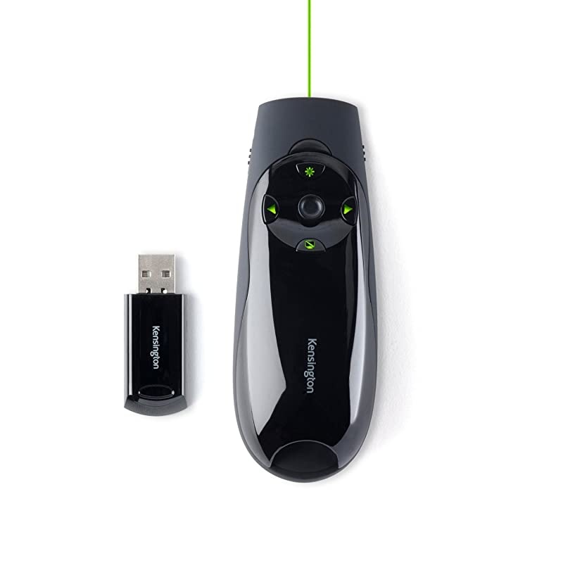 Expert Wireless Presenter with Green Laser Pointer and Cursor Control K72426AMA