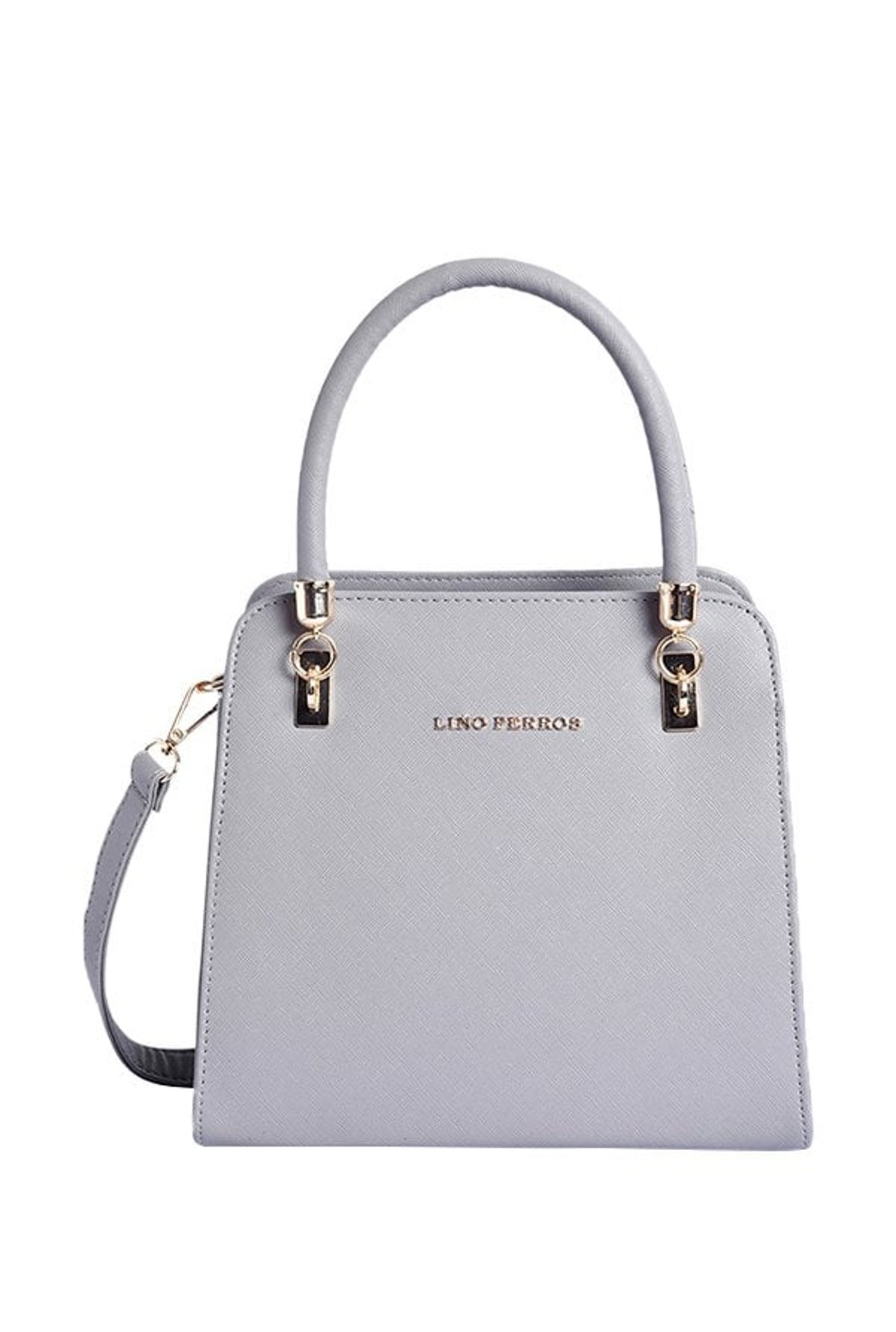 Lino Perros Grey Solid Handbag