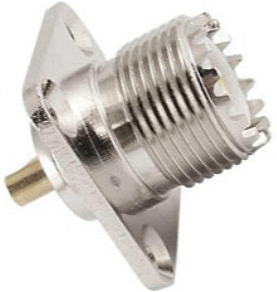 CESS UHF Female Socket SO239 Solder Panel/Chassis Mount (4 Pack)
