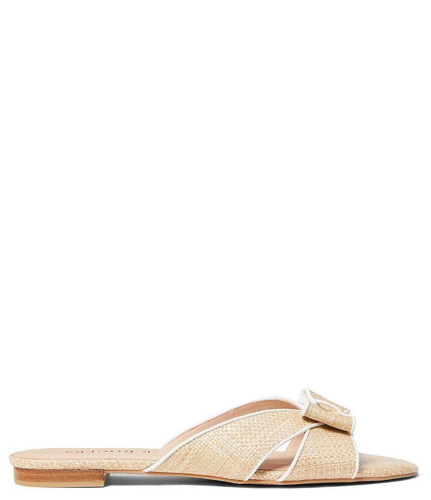 Jack Rogers Gigi Bow Detail Rattan Slides