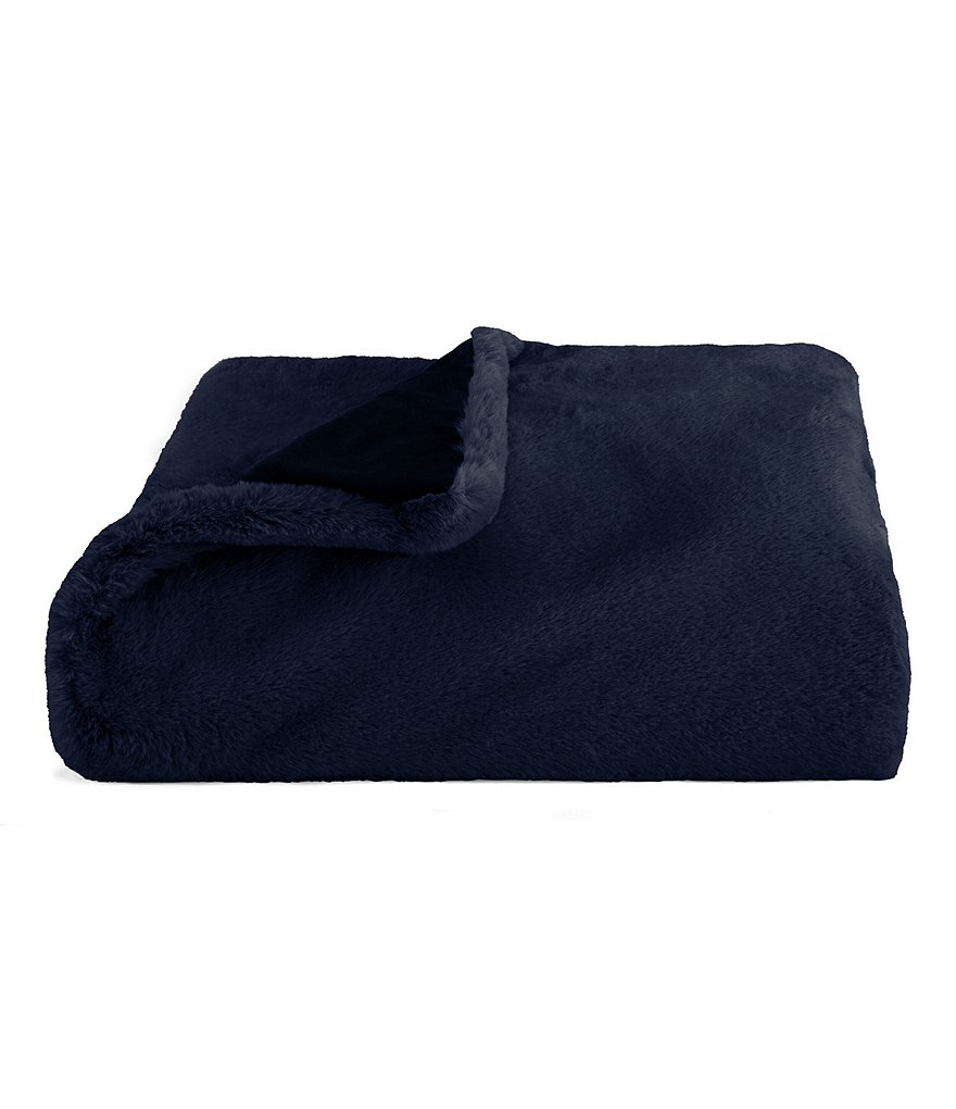 Vera Wang Lapin Faux Fur Throw
