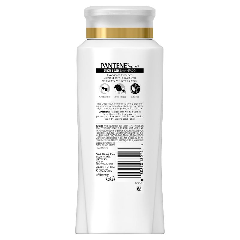 Pantene Pro-V Smooth & Sleek Tames Frizz Taming Shampoo - 20.1 fl oz