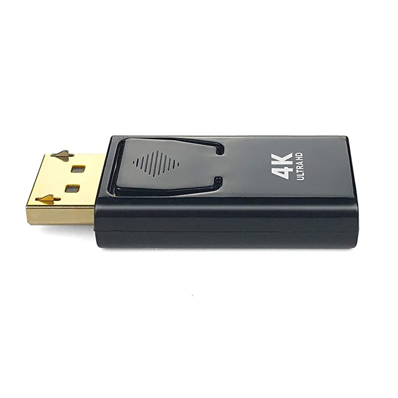 DisplayPort to HDMI Adapter  4K GoldPlated DP Male to HDMI Female Converter Adapter Compatible for Lenovo Dell HP Desktop with DisplayPort Output to HDTV Monitor Projector Input 2PACK