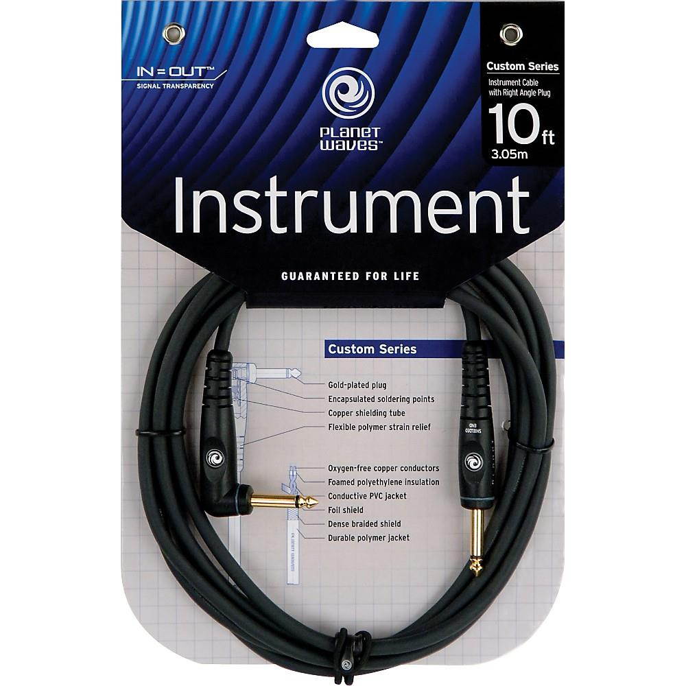 Planet Waves 20' Custom Series 1/4" Right Angle Instrument Cable