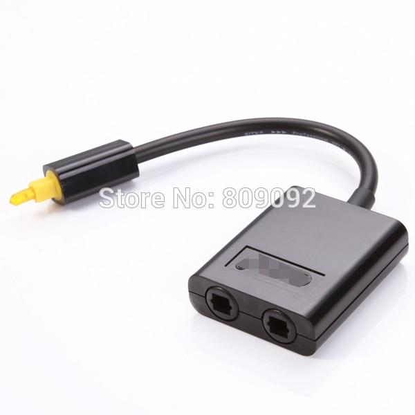 2016 High Quality Toslink Optical Fiber SPDIF 1 to 2 Audio Cable Adapter Y Splitter For DVD CD TV
