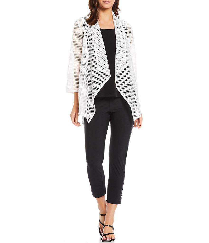 IC Collection Shawl Collar Mesh Jacket