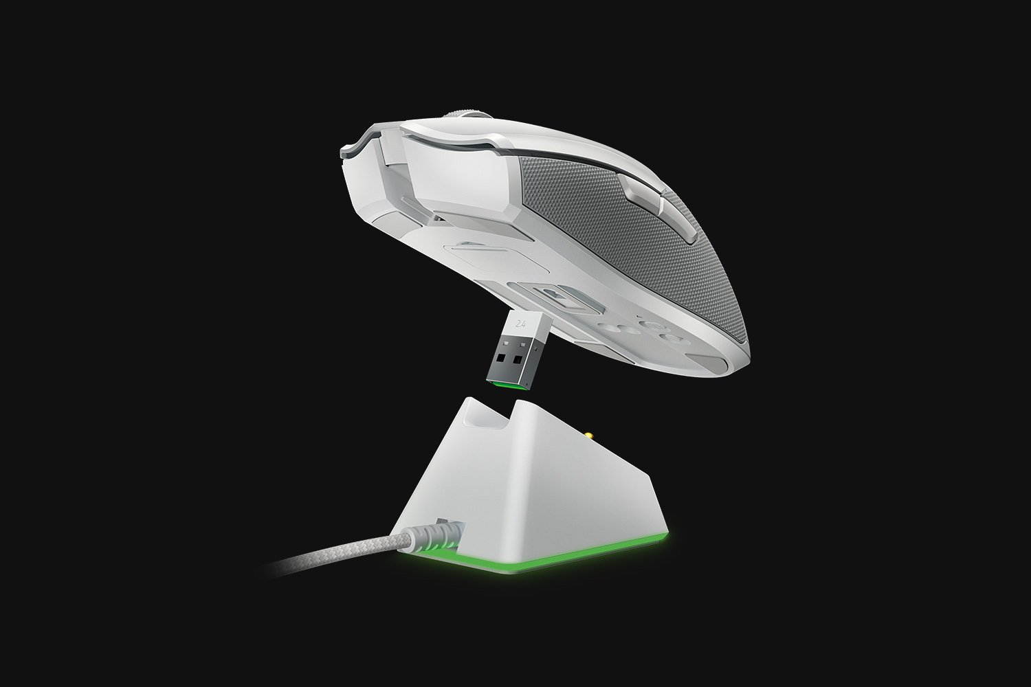 Razer Viper Ultimate Hyperspeed Lightest Wireless Gaming Mouse & RGB Charging Dock: Fastest Gaming Mouse Switch - 20K DPI Optical Sensor - Chroma Lighting - 8 Programmable Buttons - 70 Hr Battery