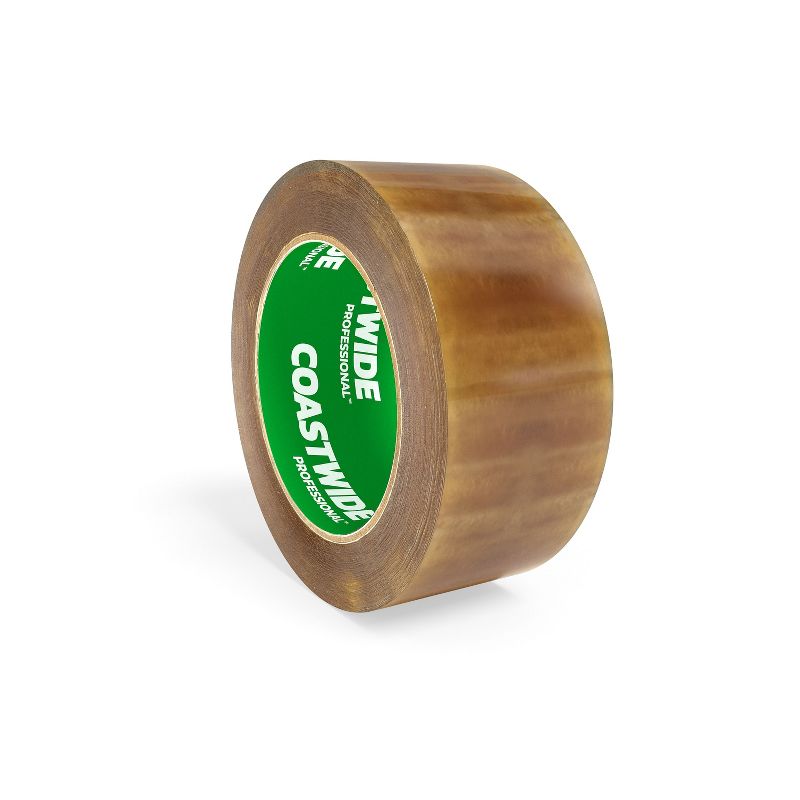 Staples Natural Rubber Packaging Tape 1.89" x 109.4 Yds Clear 6/Rolls 11643-CC