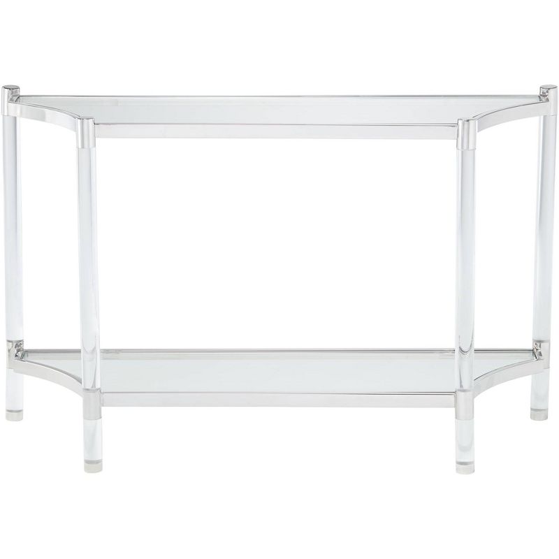 55 Downing Street Erica 48" Wide Clear Acrylic Console Table