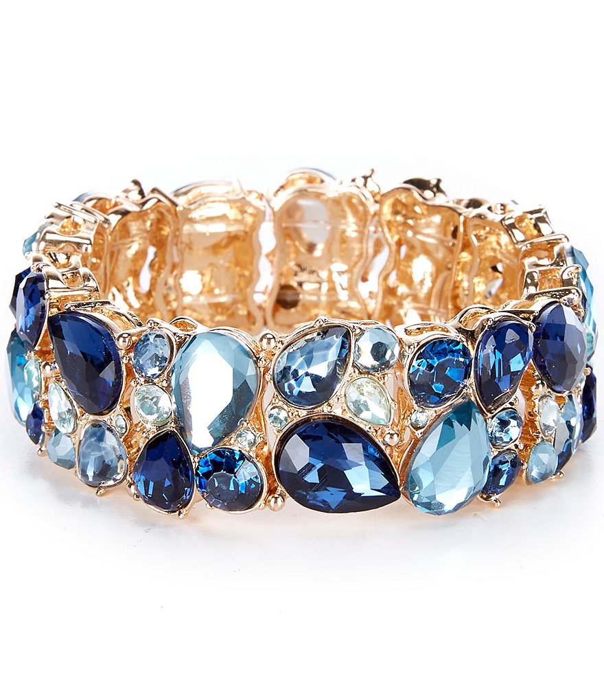 Gemma Layne Multi Shape Stone Stretch Bracelet