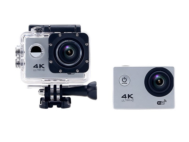 F60 Ultra HD 4K WiFi 1080P Action Camera DV DVR Sport 2.0inch LCD 170 Degrees Lens Waterproof Pro Camera Mini Camcorder Silver Color Cam