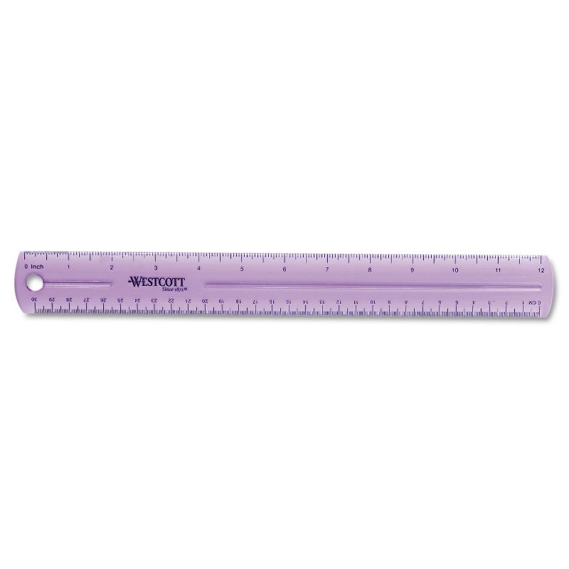 Westcott 12" Jewel Colored Ruler 12975