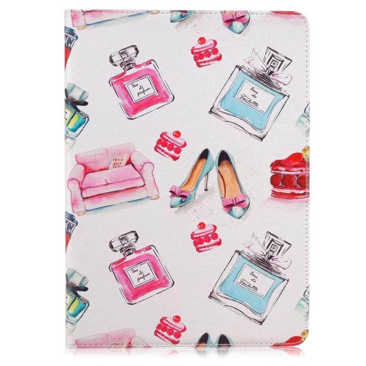 iPad Pro 9.7 Case, Newshine Premium Synthetic Leather Stand Case Cover with [Card Solts] for Apple iPad Pro 9.7 inch 2016 Release Table (Perfume)