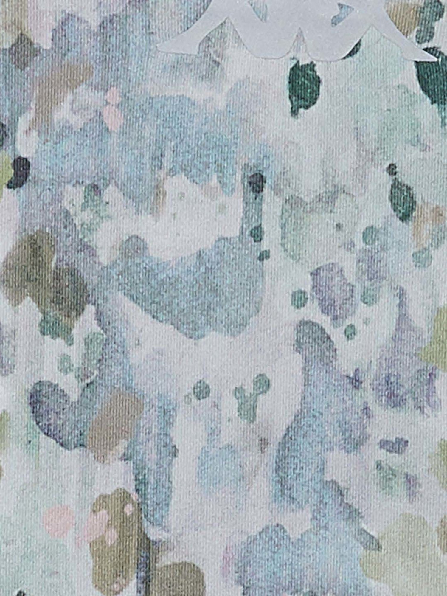 KAPPA Grey & Green Cotton Printed Top