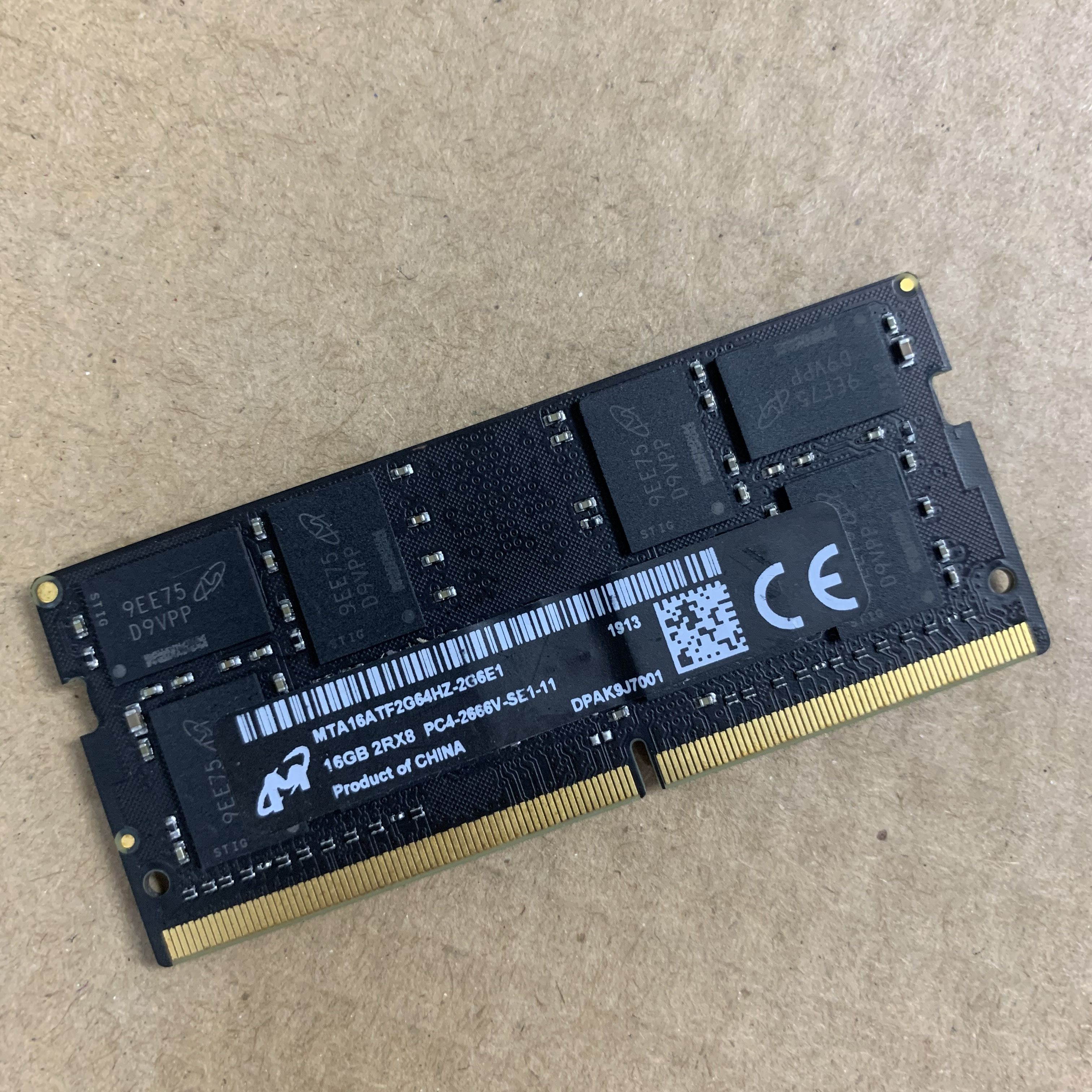 MICRON 32GB (2x16GB) DDR4-2666 PC4-21300 260-Pin SODIMM Laptop Memory for PC/Mac