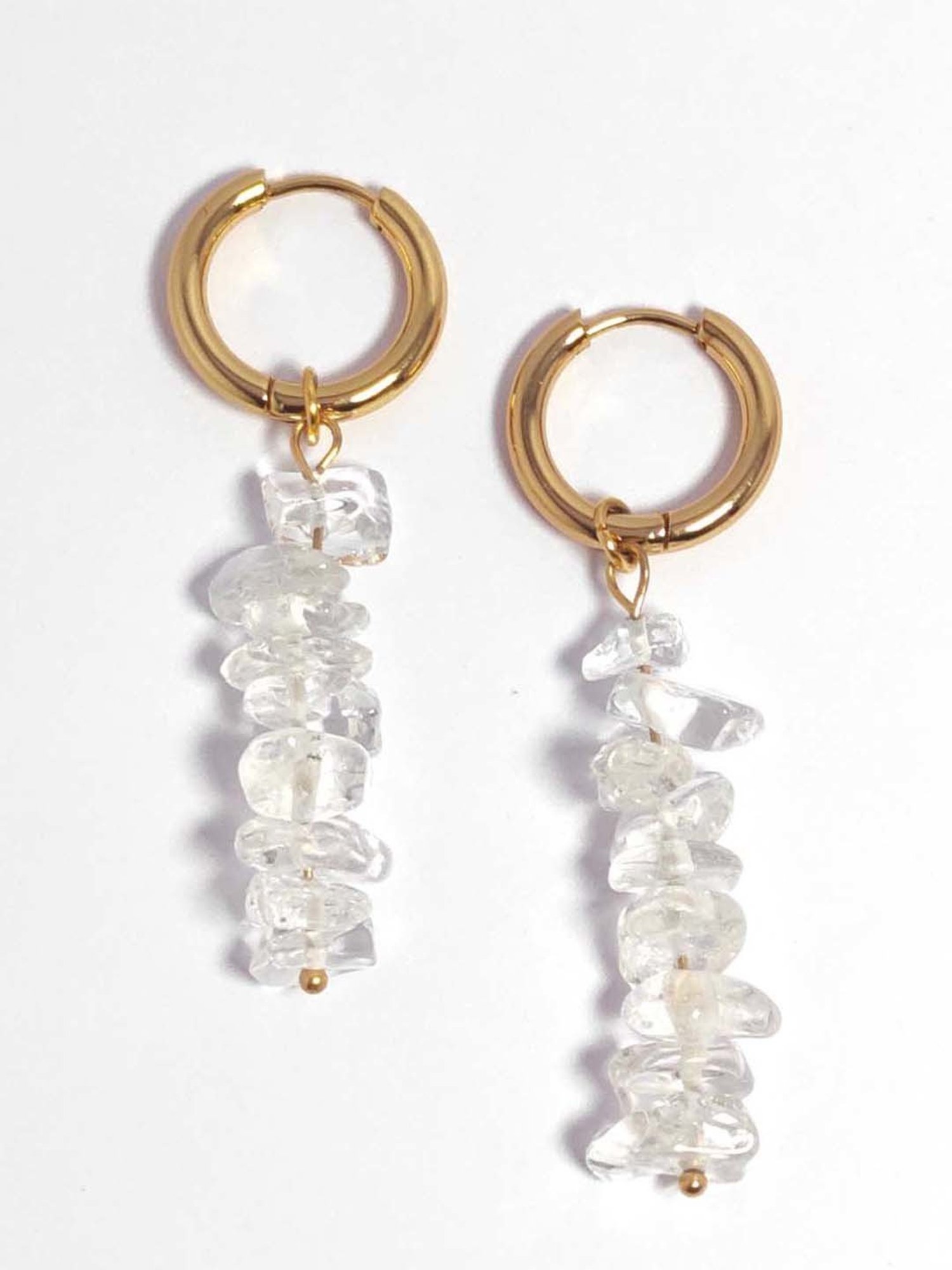 Fashka Drizzle Golden Hoop Earrings