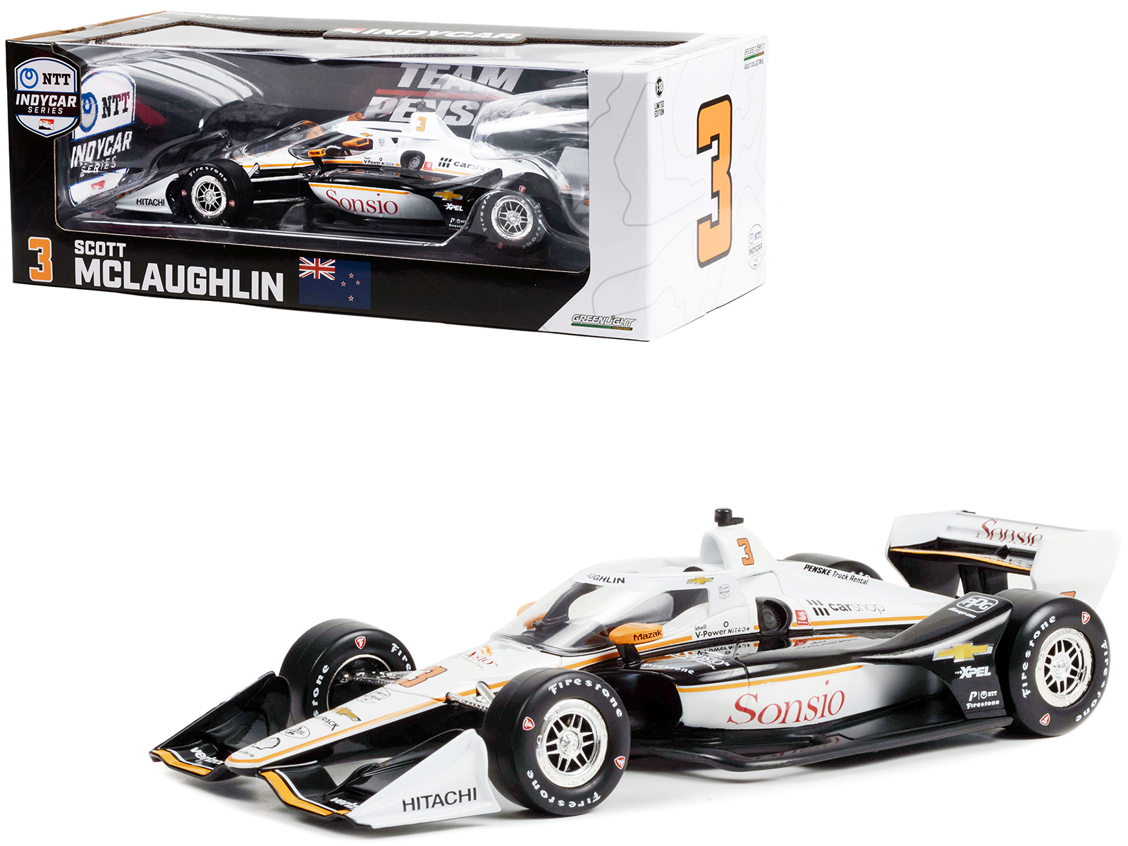 Dallara IndyCar #2 Josef Newgarden "Shell Oil" Team Penske Winner "108th Indianapolis 500 - NTT IndyCar Series" (2024) 1/64 Diecast Model Car by Greenlight