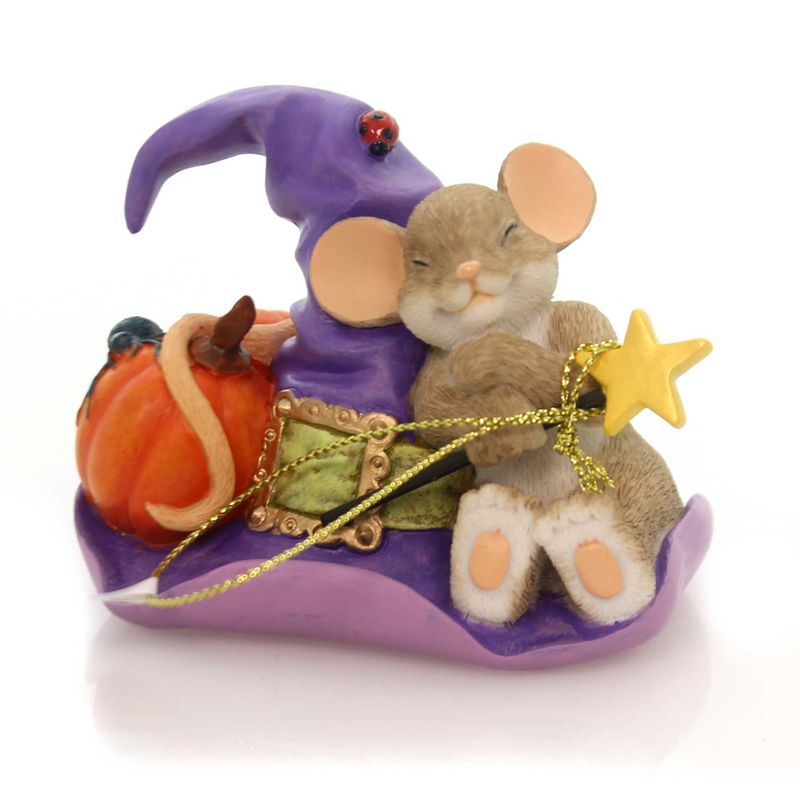Charming Tails 2.75" May Your Dreams Be Magical Witch Hat  -  Decorative Figurines