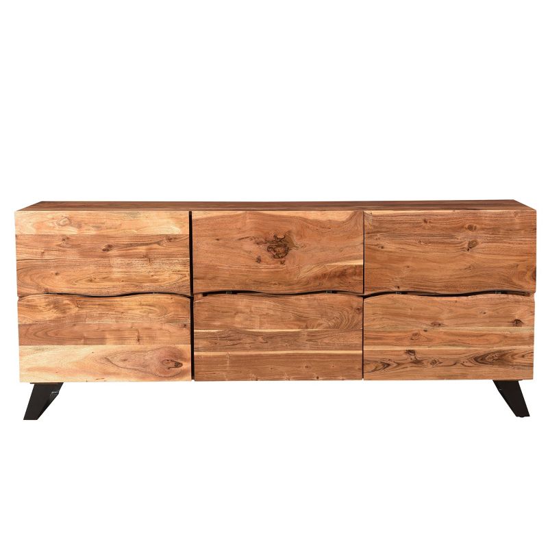 Acacia Wood 3 Doors Live Edge Sideboard - Timbergirl