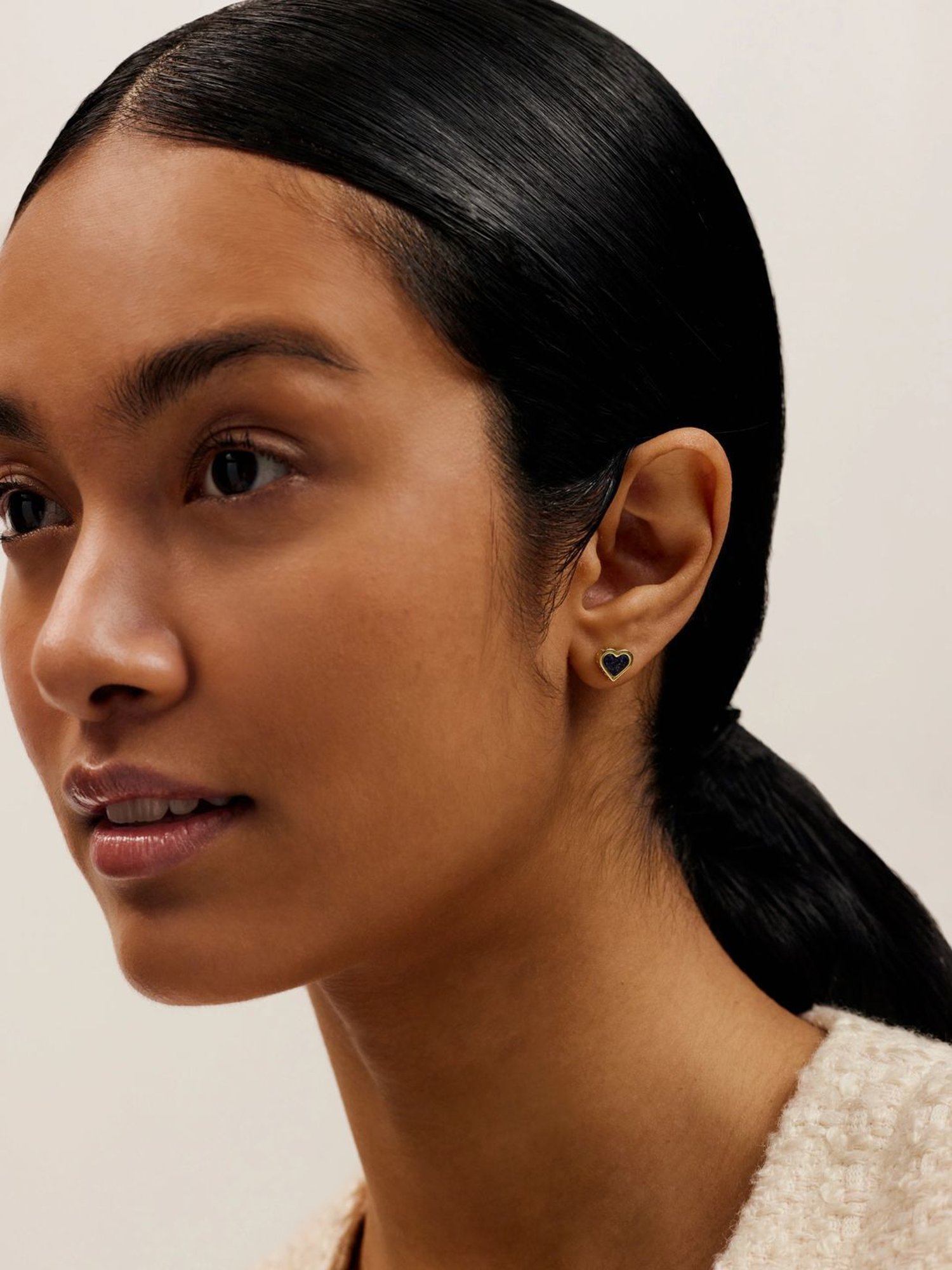 Ted Baker MORLIA: Monogram Heart Stud Earrings