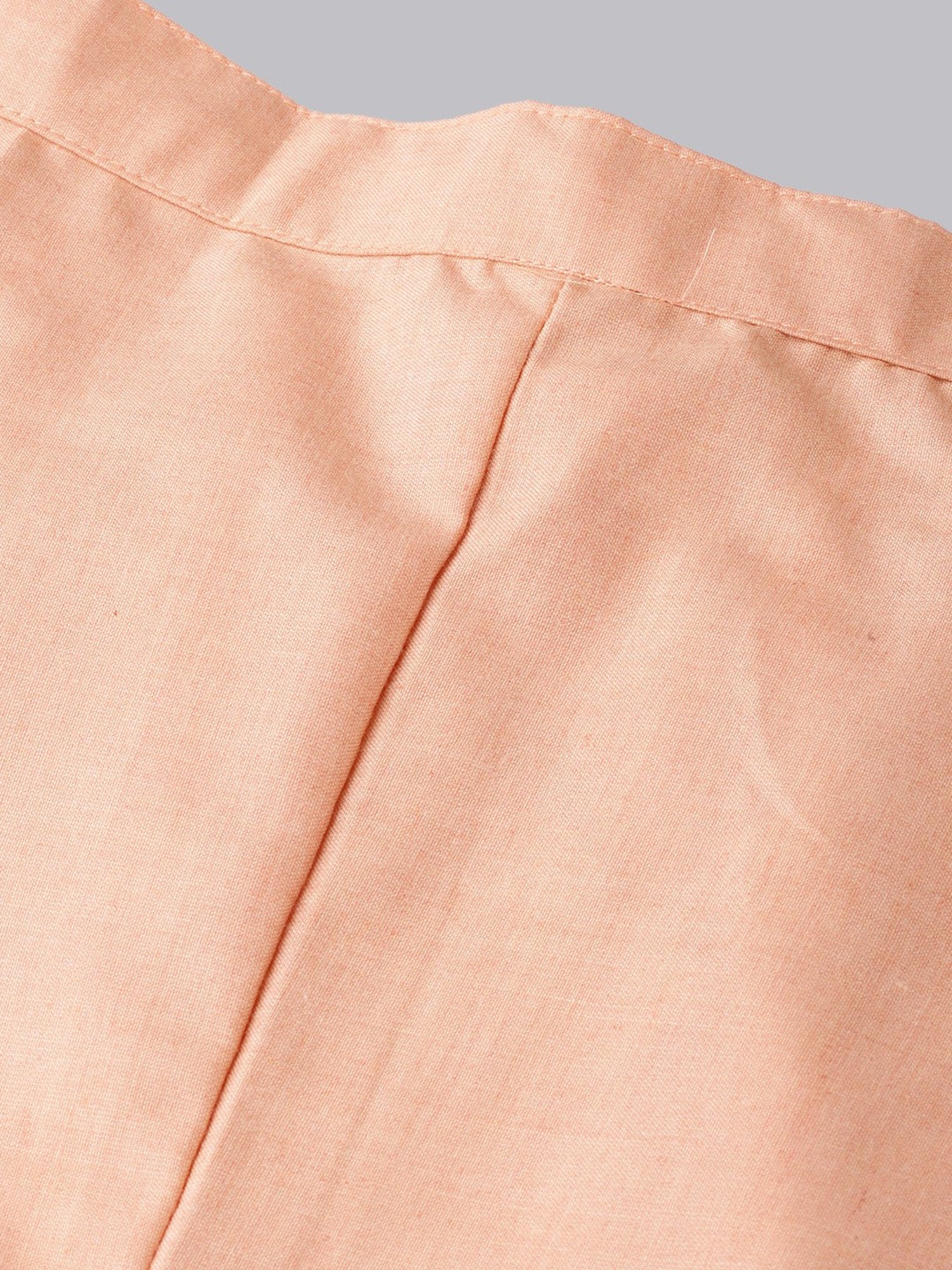 Indo Era Peach Regular Fit Palazzos