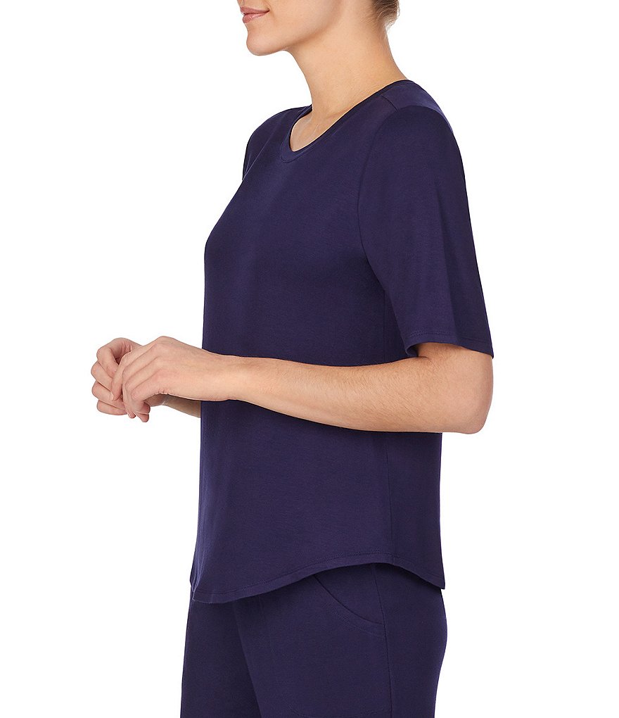 iRelax Solid Print French Terry Coordinating Top