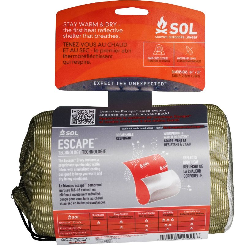 Survive Outdoors Longer Escape Bivvy Emergency Shelter - Green