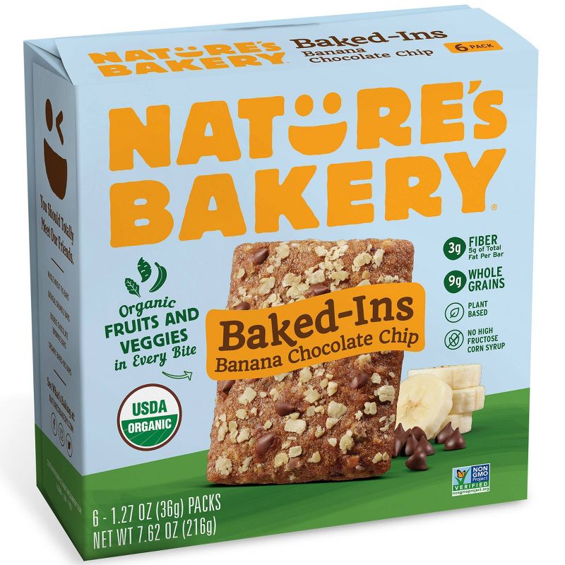 Nature's Bakery Baked-Ins Organic Banana Chocolate Chip - 7.62oz