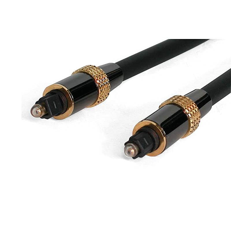 com 20 ft 61 m Digital Optical Audio Cable Toslink Digital Optical SPDIF Premium MaleMale Optical Audio Cable TOSLINK20 Black
