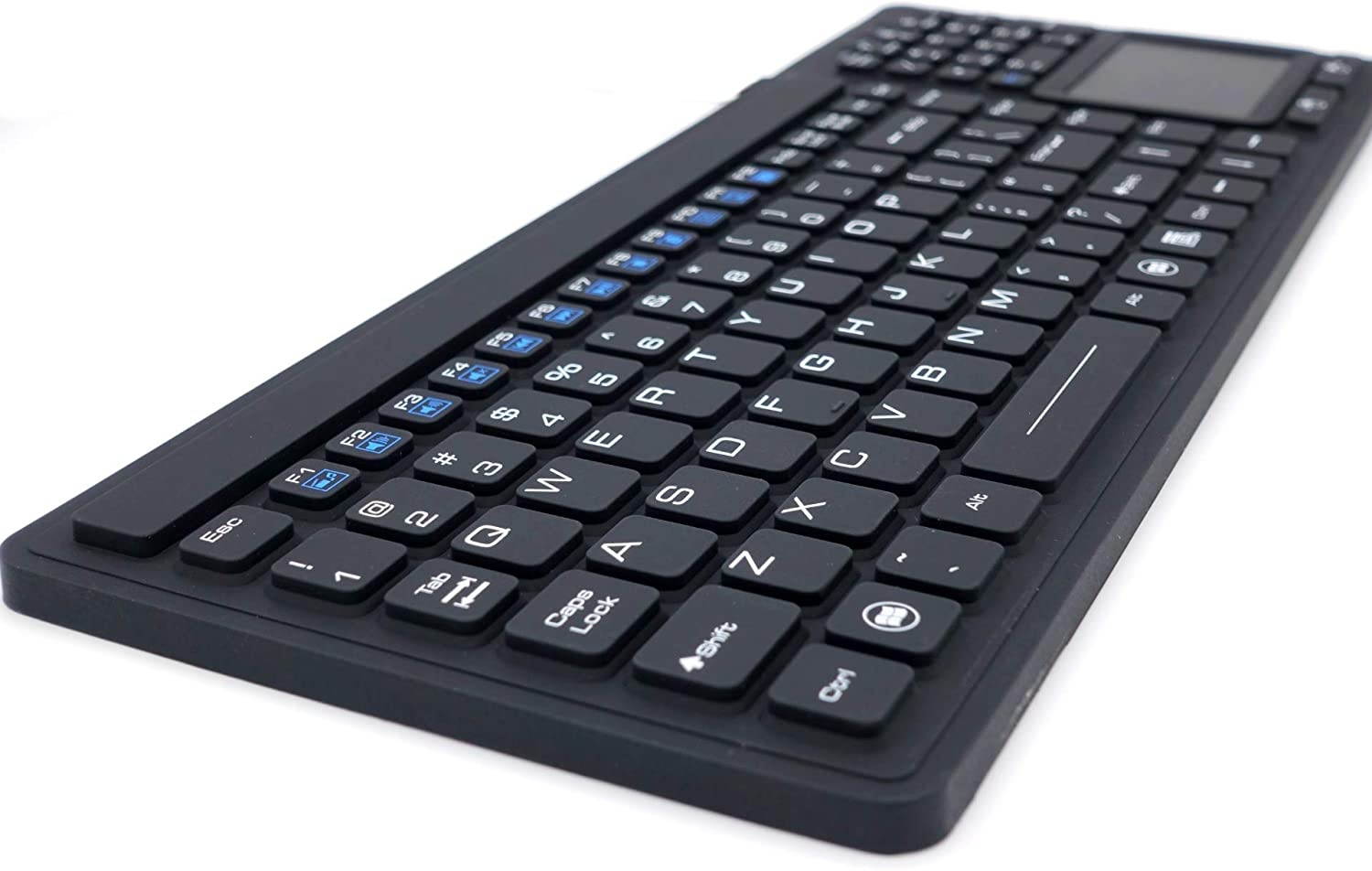 SolidTek Keyboard with Touchpad - Industrial IP68 Waterproof Rugged Silicone KBIKB107