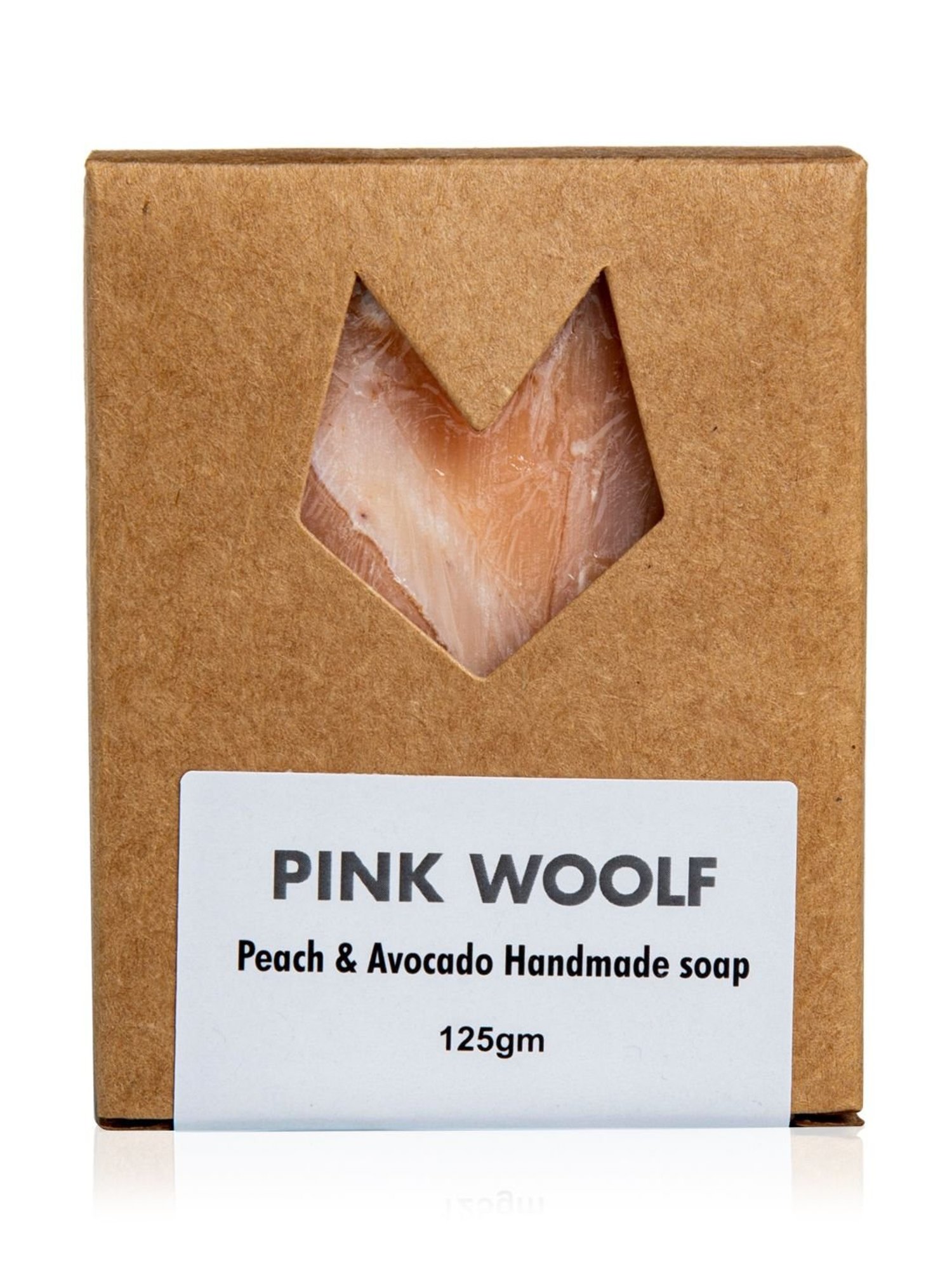 Pink Woolf Organic Bath Soap Bar Peach & Avocado - 125 gm