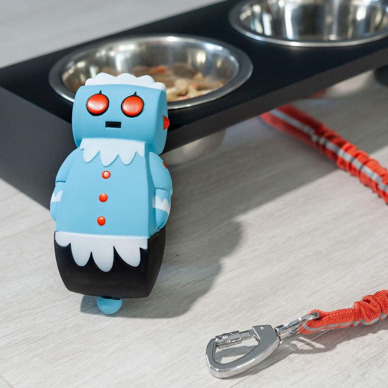 Crowded Coop, LLC The Jetsons Rosie the Robot 6.5 Inch Silicon Squeaker Dog Chew Toy