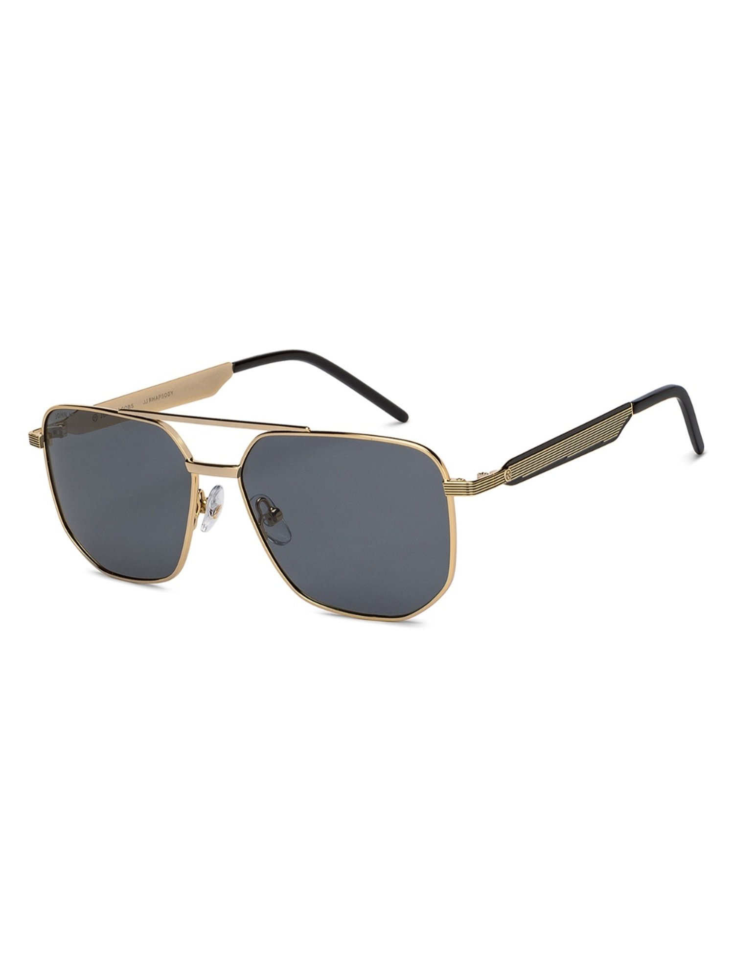 John Jacobs Grey Square Unisex Sunglasses