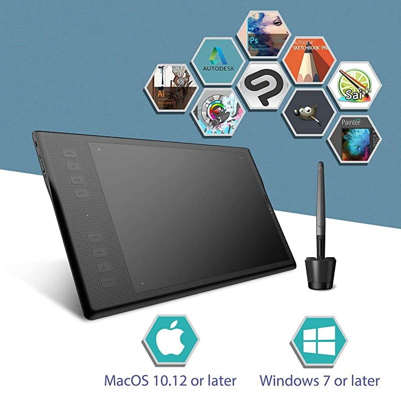 UGEE M708 10 x 6 inch Smart Graphics Tablet for Digital Writing / Painting