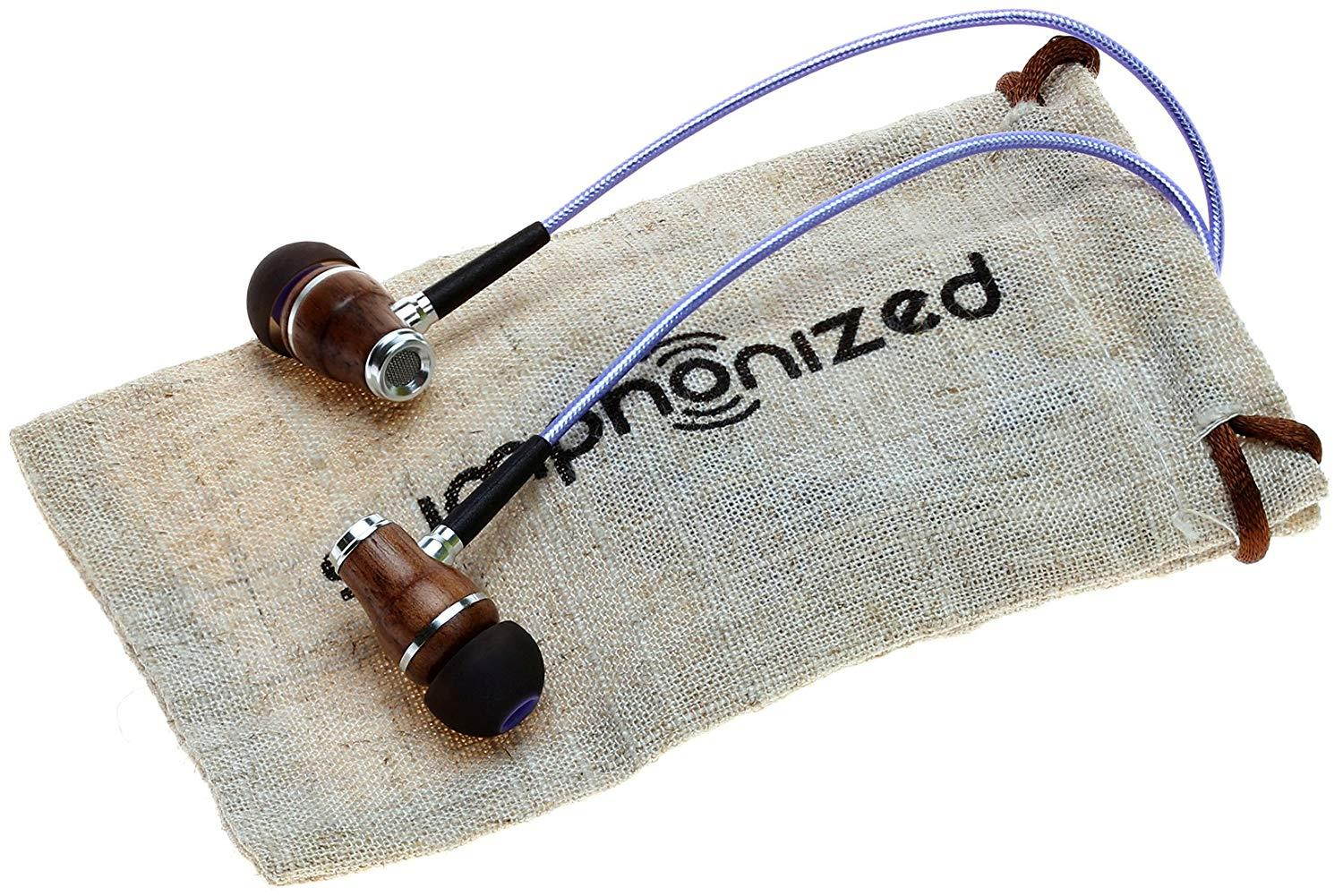 Symphonized NRG 2.0 Earbuds with Microphone, Noise Isolating Headphones Earbuds Heavy Deep Bass Earphones Ear Buds, in Ear Headphones for iPhone Android Phone iPad Tablet Laptop and (Metallic Purple)