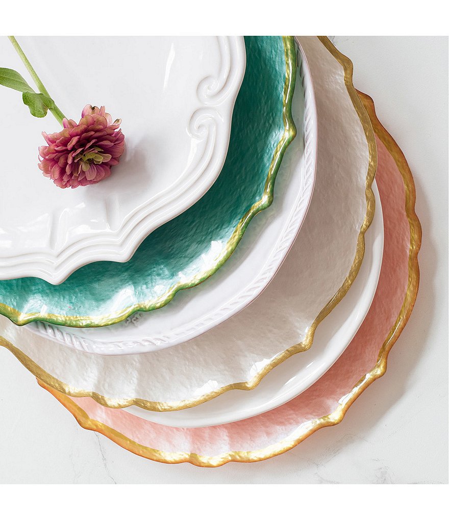 Viva by VIETRI Pastel Glass Salad Plate