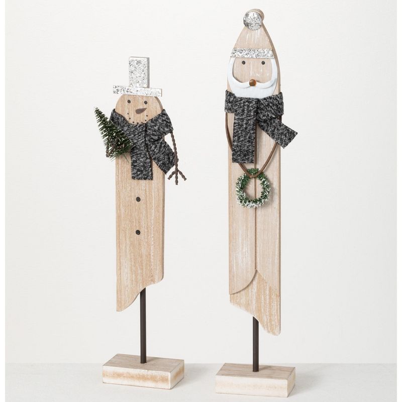 Sullivans Snowman  Set of 2, 18"H & 20.5"H Multicolored