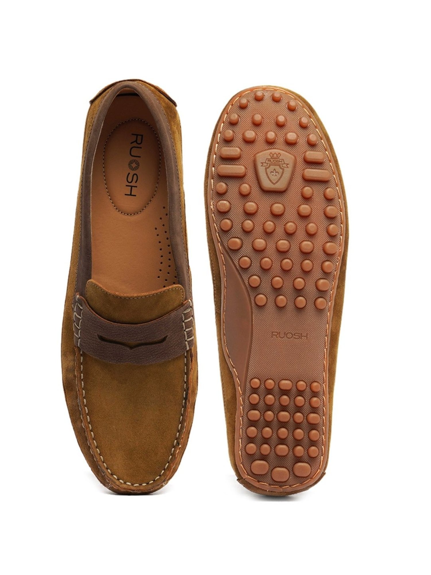 Ruosh Men's Brown Casual Loafers
