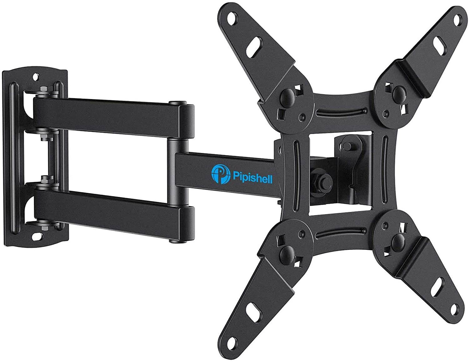 Full Motion TV Monitor Wall Mount Bracket Articulating Arms Swivels Tilts Extension Rotation for Most 13-42 Inch LED LCD Flat Curved Screen TVs & Monitors, Max VESA 200x200mm up to 44lbs