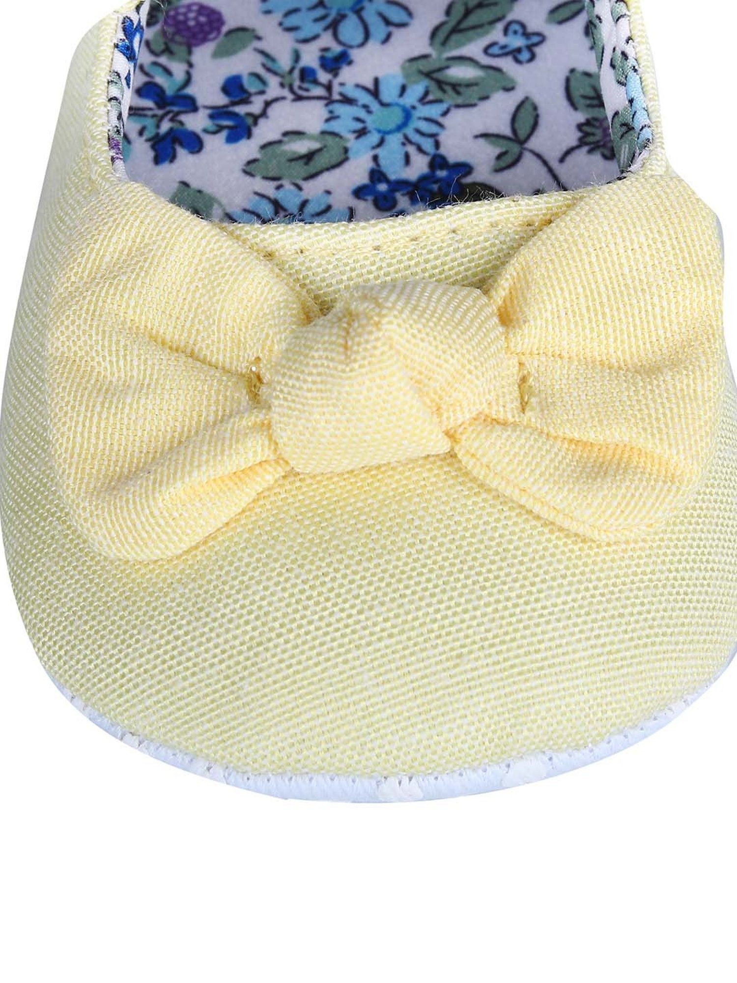 Baby Moo Kids Yellow & Blue Mary Jane Shoes