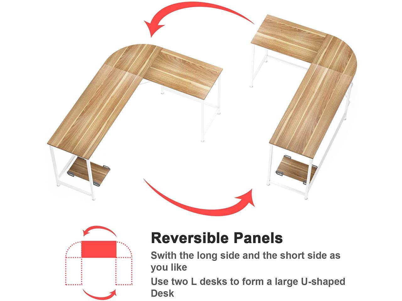 Gaming Computer Desks for Home Office PC Workstation Table,Black