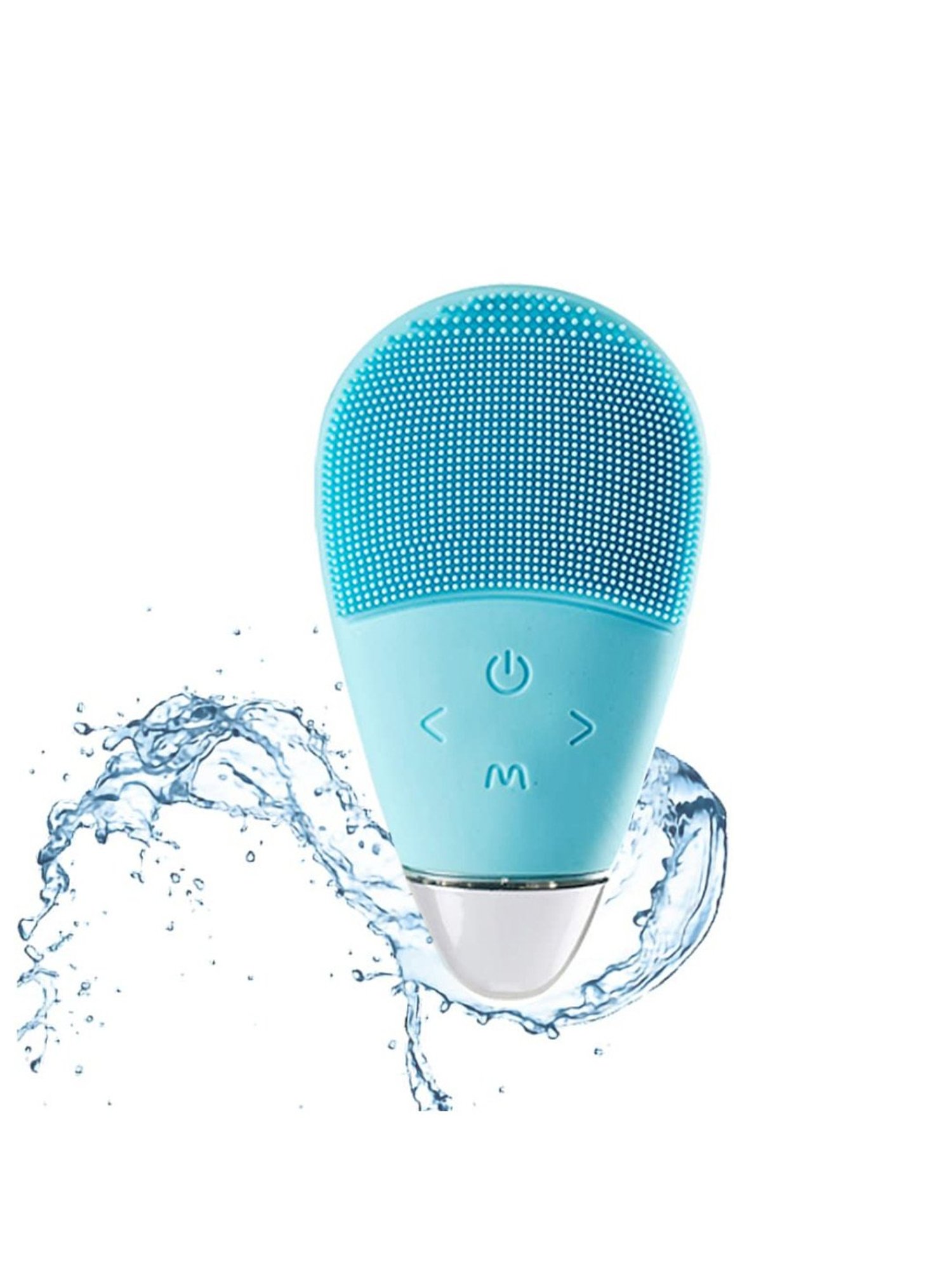 Lifelong LLM351 Facial Cleansing Massager Brush, Rechargeable Electric Handheld Face Massager (Blue)