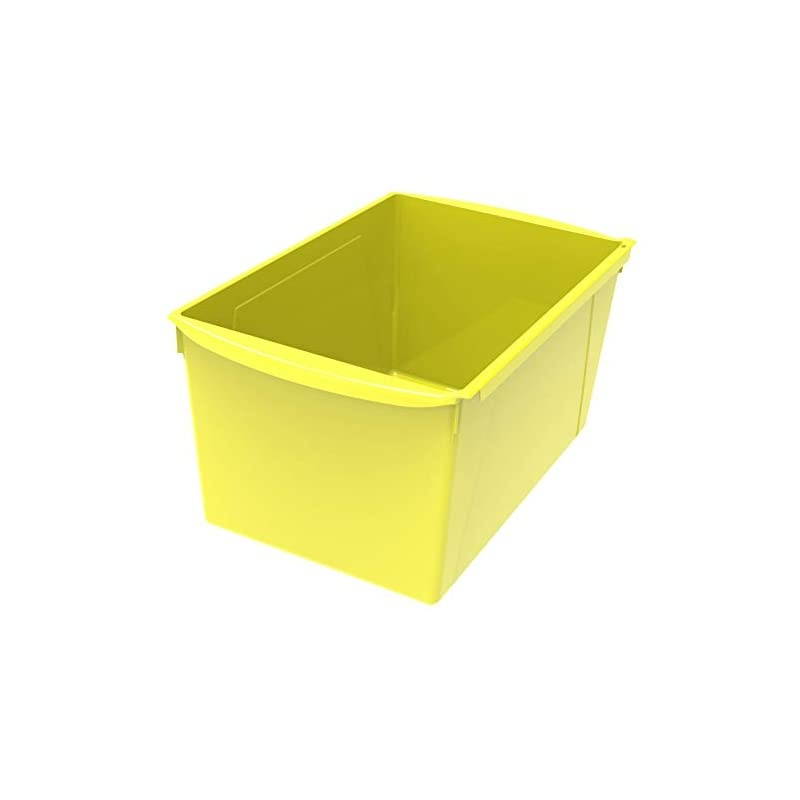 Extra Large Book Bin, 14.5 x 9.2 x 7 Inches, Yellow, Case of 6 (71132U06C)