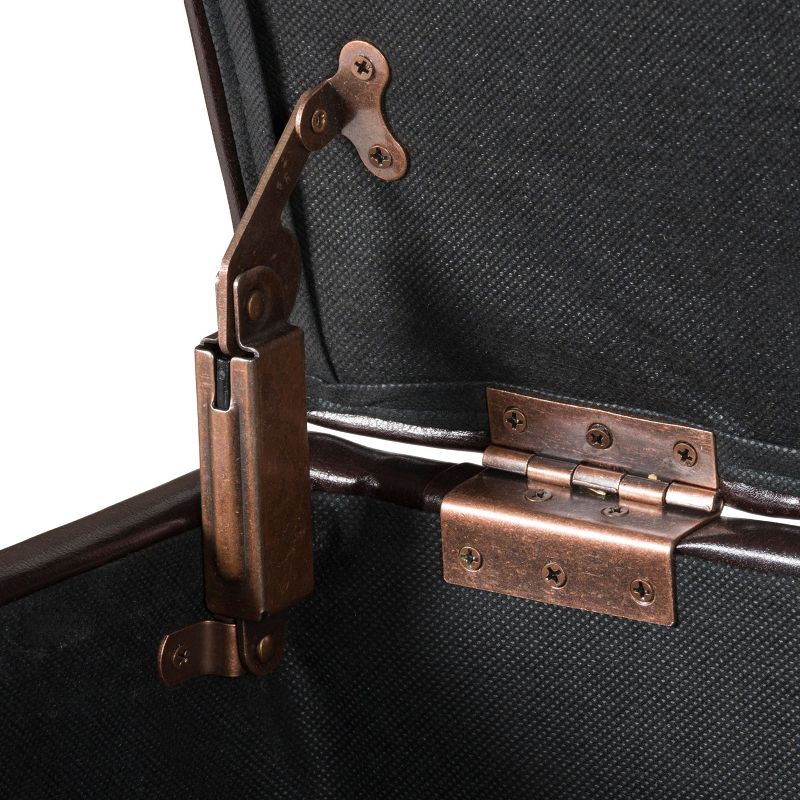 Deluxe Tufted Storage Bench Espresso - HomePop