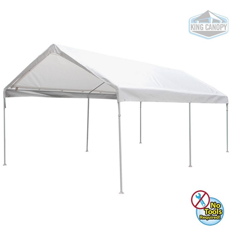 King Canopy 10'x20' Universal 6 Leg Tent with White Cover