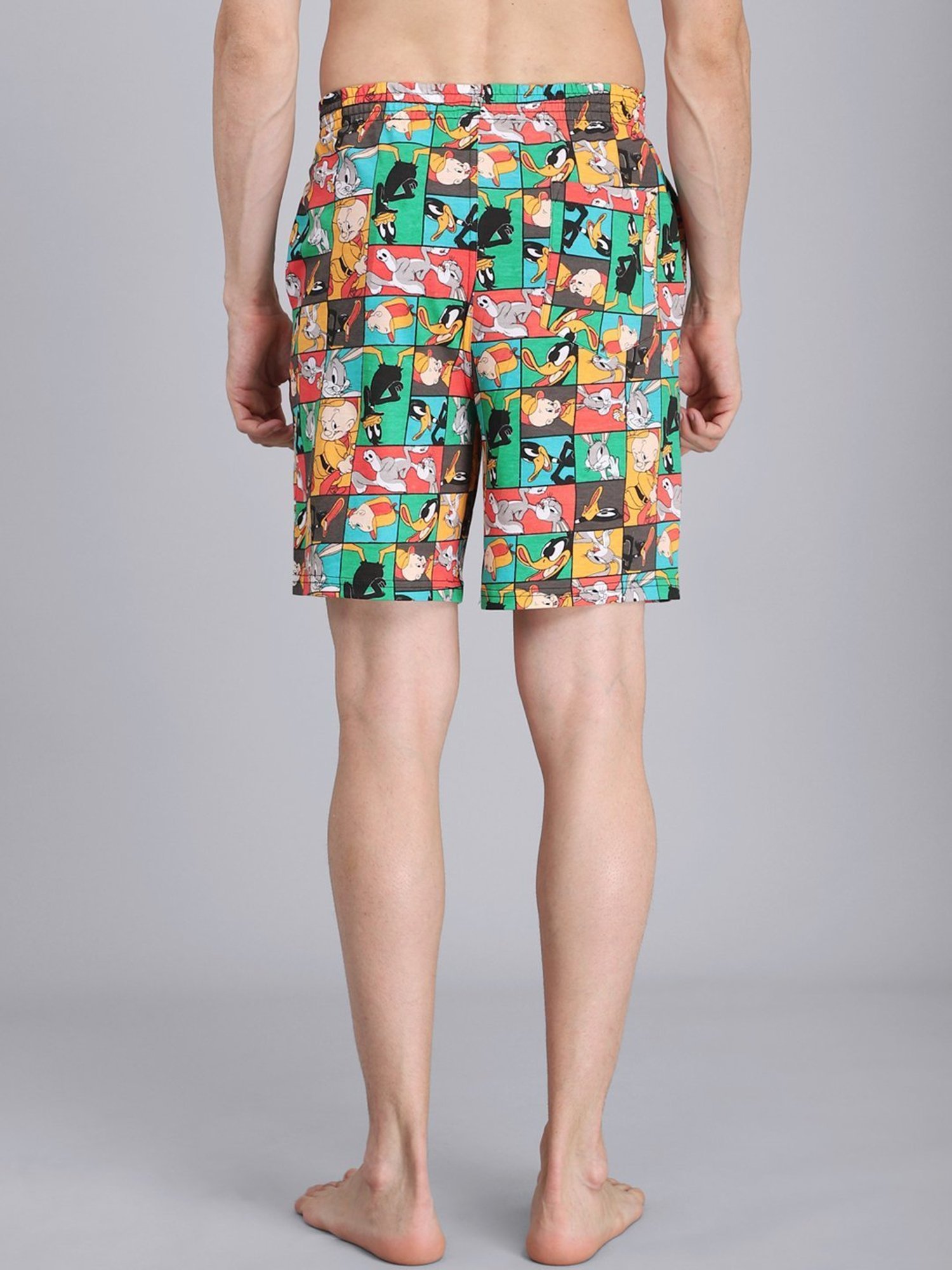 Free Authority Multi Cotton Regular Fit Loonely Tunes Printed Boxers